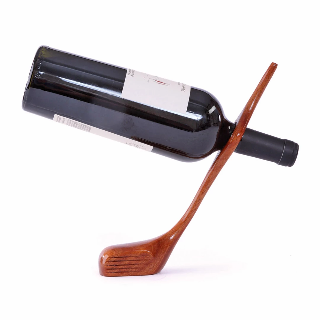 Best Sale 🎉 Oenophilia Mahogany Golf Club Wine Balancer ❤️ 1 Oenophilia Mahogany Golf Club Wine Balancer