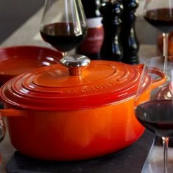 Le Creuset Signature 5 Quart Oval Enameled Cast Iron Dutch Oven Le Creuset Dutch Ovens