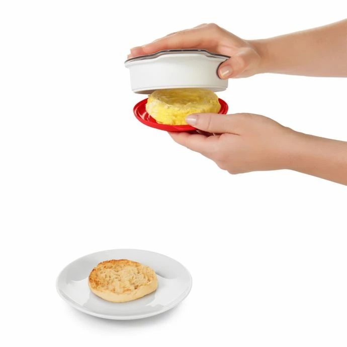 Outlet 🧨 Cook With OXO OXO Good Grips Microwave Egg Cooker In Red/White ✔️ 2 Cook With OXO OXO Good Grips Microwave Egg Cooker In Red/White
