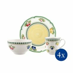 Villeroy & Boch French Garden Fleurence 12 Piece Dinnerware Set