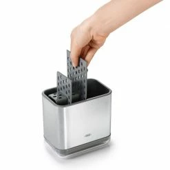 Organize With OXO OXO Good Grips Sink Caddy In Stainless Steel/Black