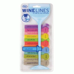 True Fabrications Wine Lines Rubber Charms