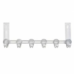 OXO Over-the-Door 6 Hook Rack Organize With OXO