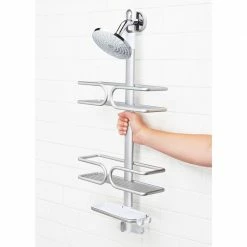 OXO Good Grips 3-Tier Shower Caddy In Aluminum