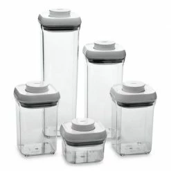 OXO Good Grips 5-Piece Food Storage Pop Container Set Organize With OXO