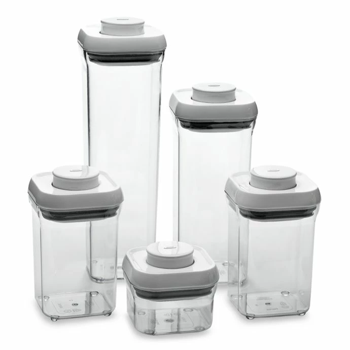 Cheapest π OXO Good Grips 5-Piece Food Storage Pop Container Set Organize With OXO 𧨠1 OXO Good Grips 5-Piece Food Storage Pop Container Set Organize With OXO