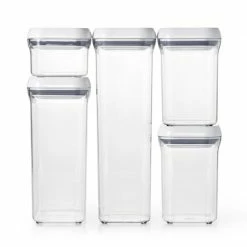Cheapest π OXO Good Grips 5-Piece Food Storage Pop Container Set Organize With OXO 𧨠8 OXO Good Grips 5-Piece Food Storage Pop Container Set Organize With OXO