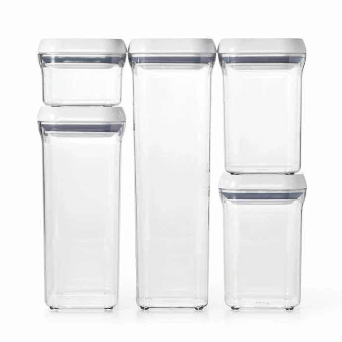 Cheapest π OXO Good Grips 5-Piece Food Storage Pop Container Set Organize With OXO 𧨠4 OXO Good Grips 5-Piece Food Storage Pop Container Set Organize With OXO