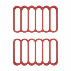 OXO Good Grips Silicone Roasting Racks In Red (Set Of 2)