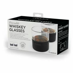 Metrokane Glassware Metrokane Rabbit Freezable Whiskey Glasses (Set Of 2)
