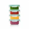 OXO Good Grips Smart Seal Mini Lock Top 8-Piece Container Set In Clear/Green Organize With OXO