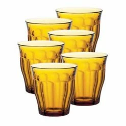 Duralex Picardie Yellow 8.8 Oz. Tumblers (Set Of 6)