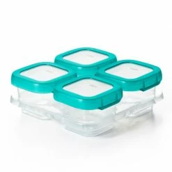 OXO Tot Baby & Toddler OXO Tot 4-Pack 4 Oz. Baby Blocks Freezer Containers In Teal