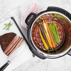 OXO Silicone Pressure Cooker Roasting Rack In Red Cook With OXO