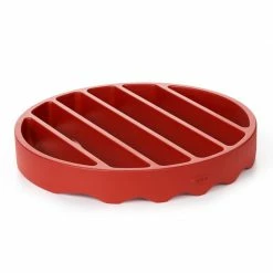OXO Silicone Pressure Cooker Roasting Rack In Red Cook With OXO