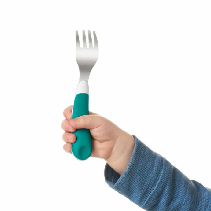 Deals π OXO Tot Fork And Spoon Set In Teal π 4 OXO Tot Fork And Spoon Set In Teal