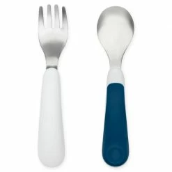 OXO Tot Fork And Spoon Set In Navy OXO Tot Baby & Toddler