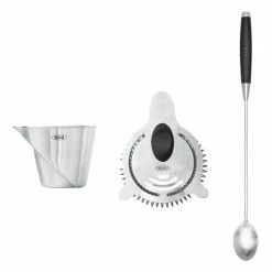 Cook With OXO OXO Good Grips 3-Piece Stainless Steel Strain And Stir Cocktail Set In Silver