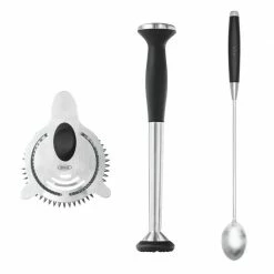 OXO Good Grips 3-Piece Stainless Cocktail Essentials Set In Silver Cook With OXO