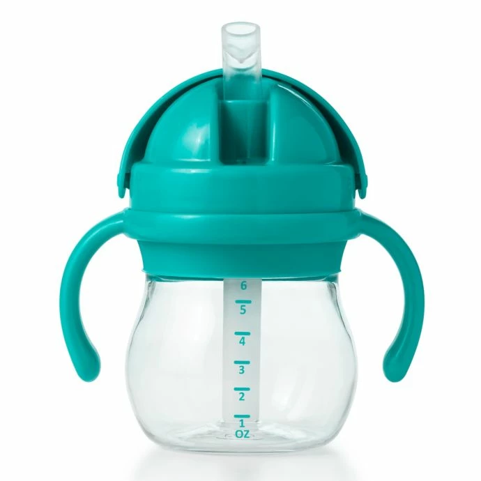 Budget π OXO Tot Transitions 6oz. Straw Cup With Handles In Teal π 2 OXO Tot Transitions 6oz. Straw Cup With Handles In Teal