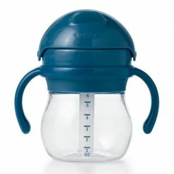 OXO Tot Transitions 6oz. Straw Cup With Handles In Navy
