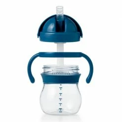 OXO Tot Transitions 6oz. Straw Cup With Handles In Navy