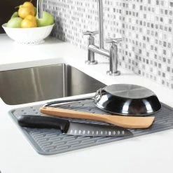 OXO Good Grips Large Silicone Dish Drying Mat Clean With OXO