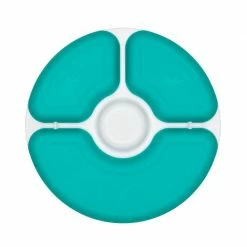 OXO Tot Divided Plate With Removable Ring In Teal OXO Tot Baby & Toddler
