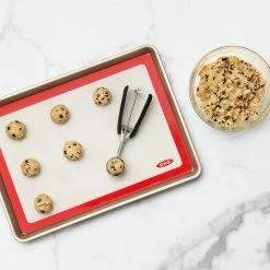 Discount 🥰 OXO Good Grips Silicone Baking Mat In Red Bake With OXO ⭐ 8 OXO Good Grips Silicone Baking Mat In Red Bake With OXO