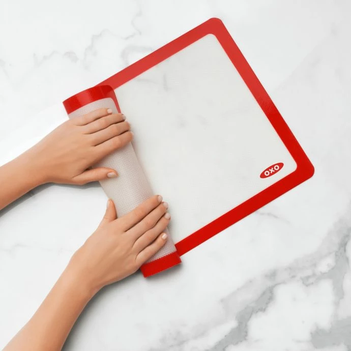 Discount 🥰 OXO Good Grips Silicone Baking Mat In Red Bake With OXO ⭐ 3 OXO Good Grips Silicone Baking Mat In Red Bake With OXO