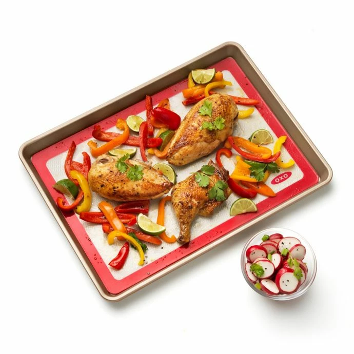 Discount 🥰 OXO Good Grips Silicone Baking Mat In Red Bake With OXO ⭐ 5 OXO Good Grips Silicone Baking Mat In Red Bake With OXO