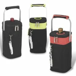 Wine Carry Bags Picnic At Ascot Single Bottle Tote - Black