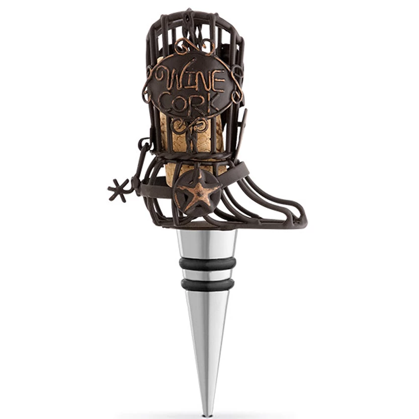 Outlet 🎉 Epic Products Cowboy Boot Cork Cage Bottle Stopper Wine Bottle Stoppers 🌟 1 Epic Products Cowboy Boot Cork Cage Bottle Stopper Wine Bottle Stoppers