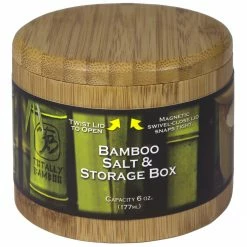 Totally Bamboo Round Salt Box Storage & Organization