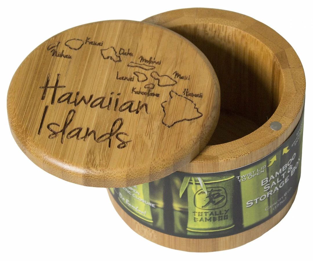 Coupon ⌛ Hawaiian Collection Totally Bamboo Salt Box Hawaiian Islands ⌛ 1 Hawaiian Collection Totally Bamboo Salt Box Hawaiian Islands