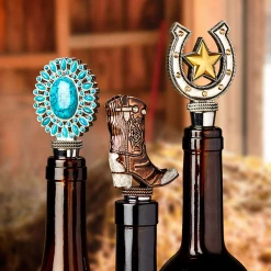 Brand new ✔️ Epic Products Wine Bottle Stoppers Turquoise Bottle Stopper ❤️ 5 Epic Products Wine Bottle Stoppers Turquoise Bottle Stopper