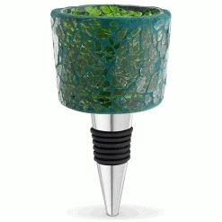 Epic Products Green Mosaic Tealight Bottle Stopper Wine Bottle Stoppers