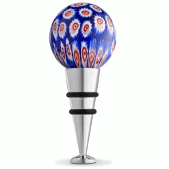 Epic Products Wine Bottle Stoppers Cobalt Mille Fleur Bottle Stopper