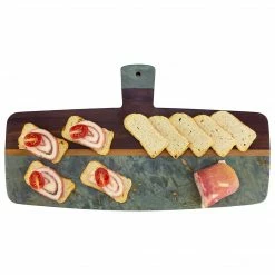 Totally Bamboo Rock & Branch Series Slate And Acacia Serving Paddle