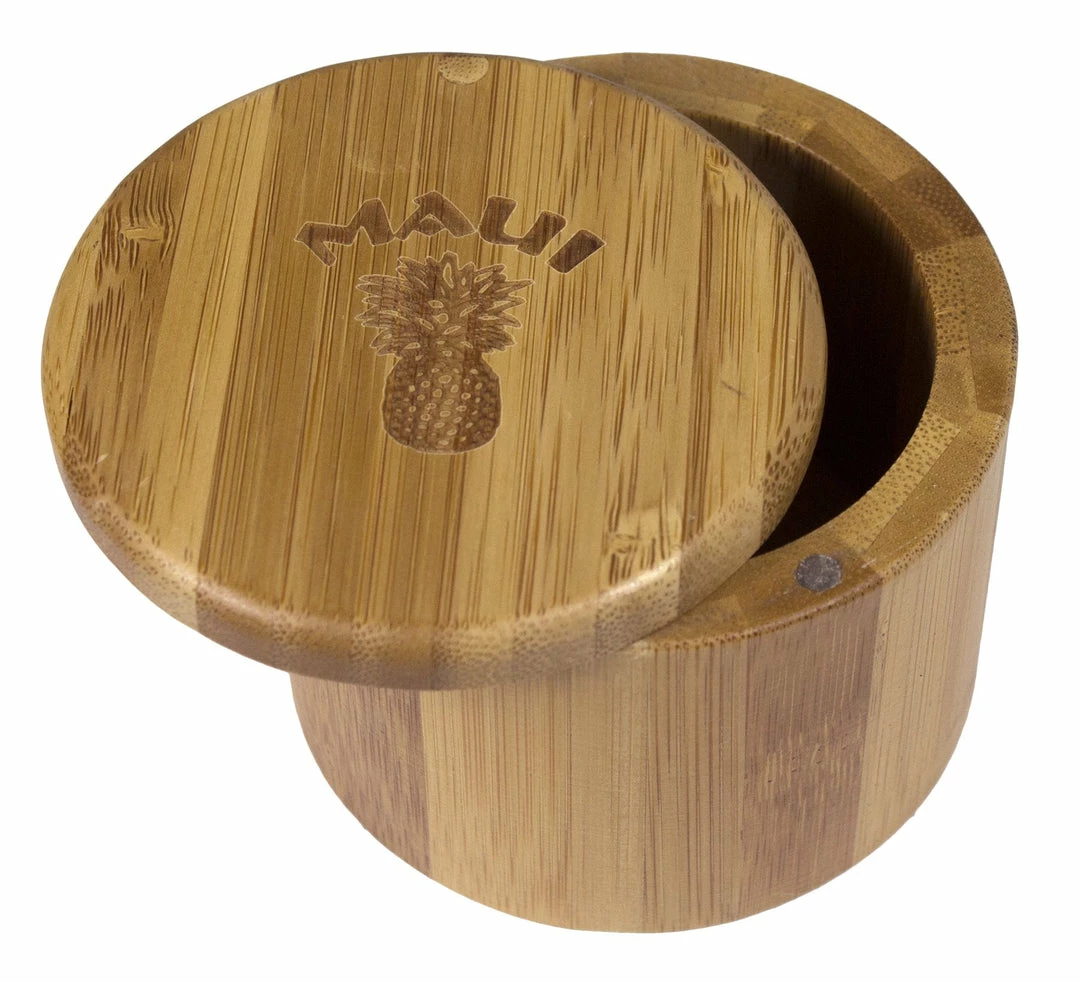 Buy ❤️ Storage & Organization Totally Bamboo Round Salt Box - Maui 🌟 1 Storage & Organization Totally Bamboo Round Salt Box - Maui