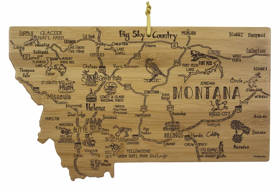 Brand new 🥰 Destination Boards Totally Bamboo Destination Montana 🧨 1 Destination Boards Totally Bamboo Destination Montana