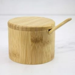 Storage & Organization Totally Bamboo Little Dipper Bamboo Salt Box With Spoon