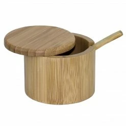 Storage & Organization Totally Bamboo Little Dipper Bamboo Salt Box With Spoon
