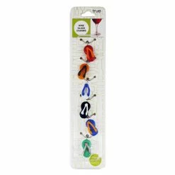 True Fabrications Glass Flip Flop Wine Charms