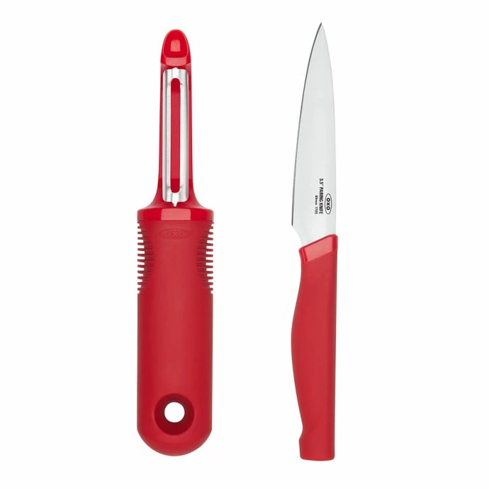 Cheap ❤️ OXO Good Grips Peeler/Parer Duo Set ⌛ 1 OXO Good Grips Peeler/Parer Duo Set