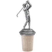 Wine Bottle Stoppers True Fabrications Pewter Golfer Bottle Stopper