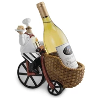 Shopwinestuff Pastry Chef On Bike Bottle Holder Wine Racks & Holders