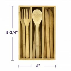 Brand new β¨ Storage & Organization Totally Bamboo 12-Piece Bamboo Flatware Set With Portable Storage Case π 11 Storage & Organization Totally Bamboo 12-Piece Bamboo Flatware Set With Portable Storage Case