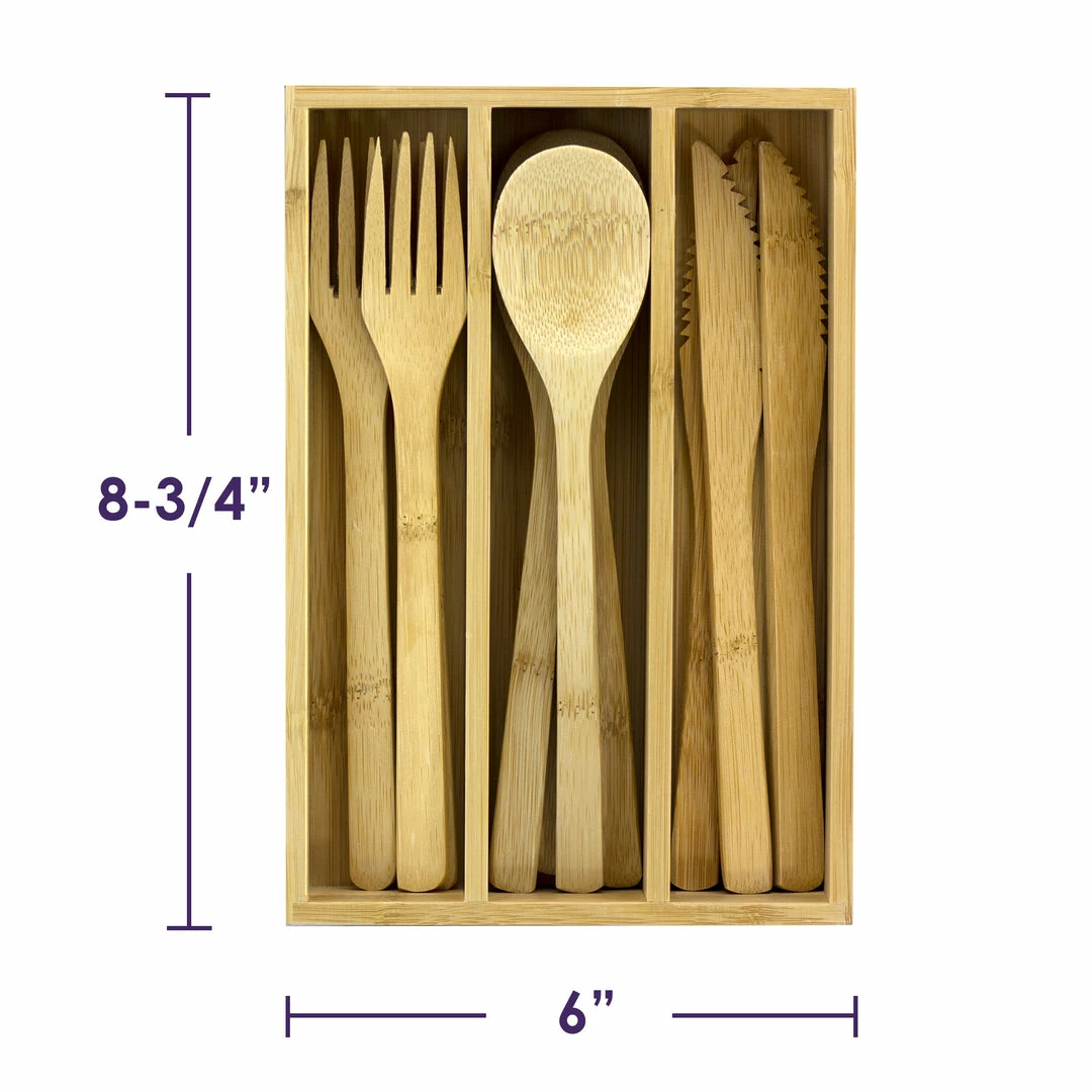 Brand new β¨ Storage & Organization Totally Bamboo 12-Piece Bamboo Flatware Set With Portable Storage Case π 6 Storage & Organization Totally Bamboo 12-Piece Bamboo Flatware Set With Portable Storage Case