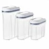 OXO Good Grips 3-Piece Clear Food Container With Dispenser Top Set Organize With OXO